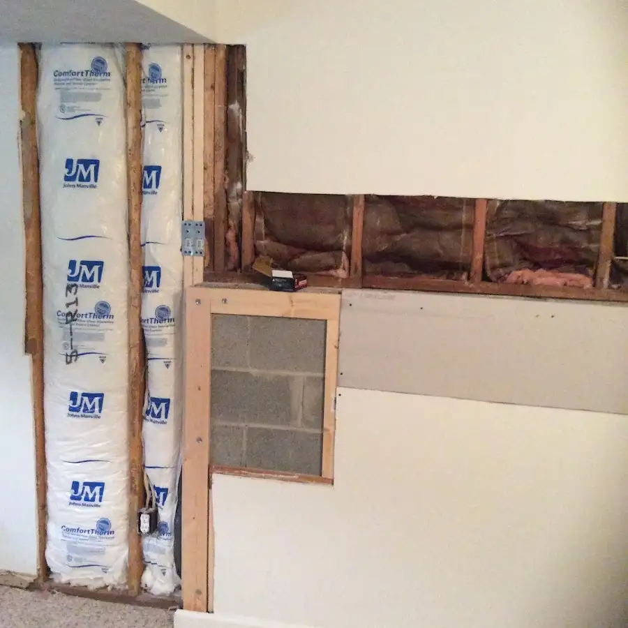 Wall insulation replacement during Structural Drying in Middleburg